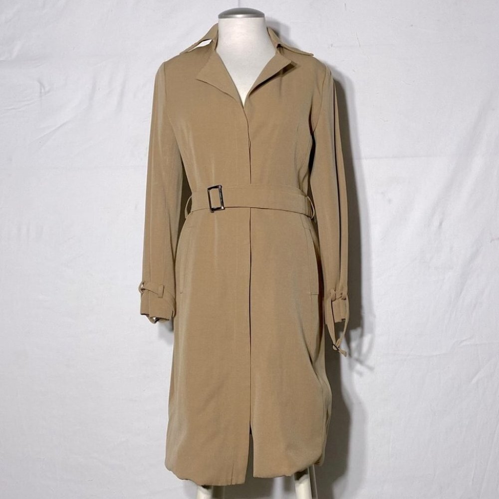 Vintage Rico Salandanan Tan Long Blazer Light Jacket M